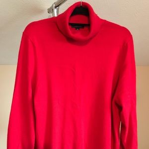 Women’s LandsEnd 2x (20-22w), Red Cashmere sweater
